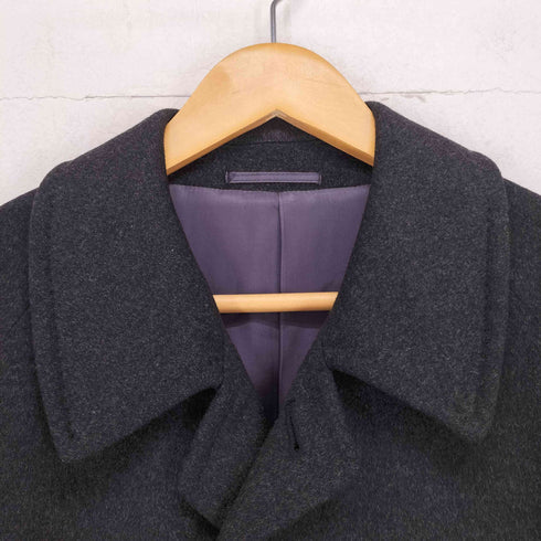 SOLED’ORO pure cashmere カシミヤ100比翼ステンカラーコート メンズ JPN:S