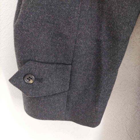 SOLED’ORO pure cashmere カシミヤ100比翼ステンカラーコート メンズ JPN:S