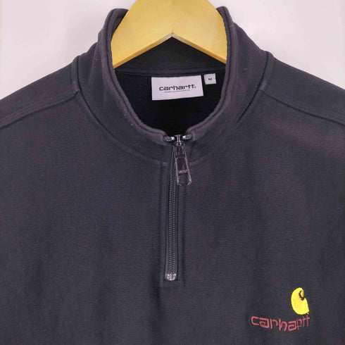 カーハート Carhartt HALF ZIP AMERICAN SCRIPT SWEATSHIRT メンズ import:M