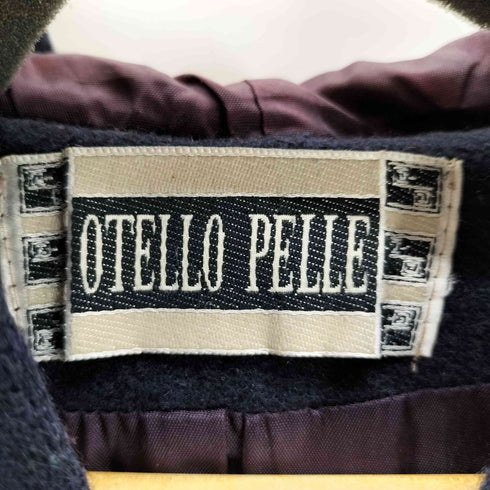 80-90S OTELLO PELLE クレイジーパターン フーデッド ウール ファイヤーマン ジャケット レディース