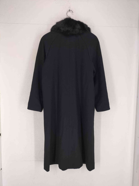 cashmere100% ファー付コート レディース 9AR