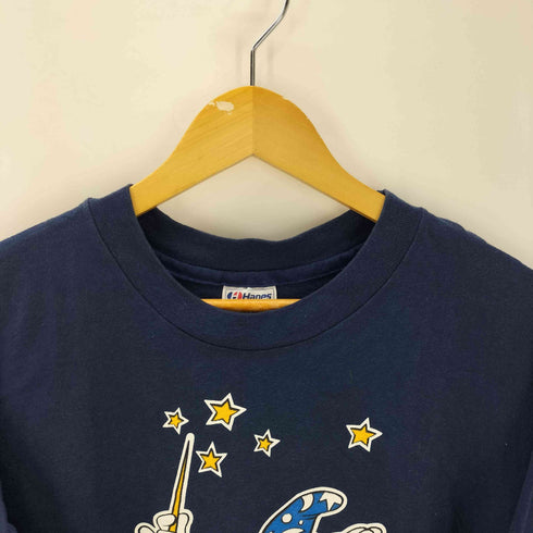 90-00S Hanes ボディ USA製 BEEFY-T EURO キャラクタープリント Tシャツ 袖シングル メンズ import:XL