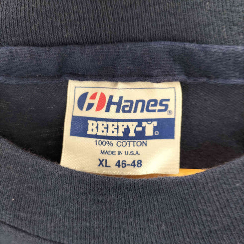 90-00S Hanes ボディ USA製 BEEFY-T EURO キャラクタープリント Tシャツ 袖シングル メンズ import:XL