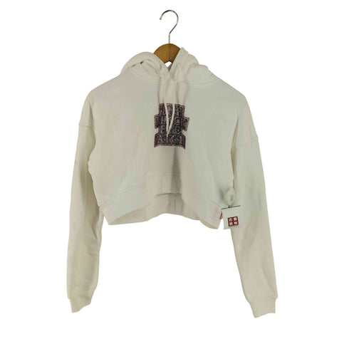 ザブラックアイパッチ THE BLACK EYE PATCH 24AW ラインストーン ロゴ 短丈 パーカー レディース JPN:S