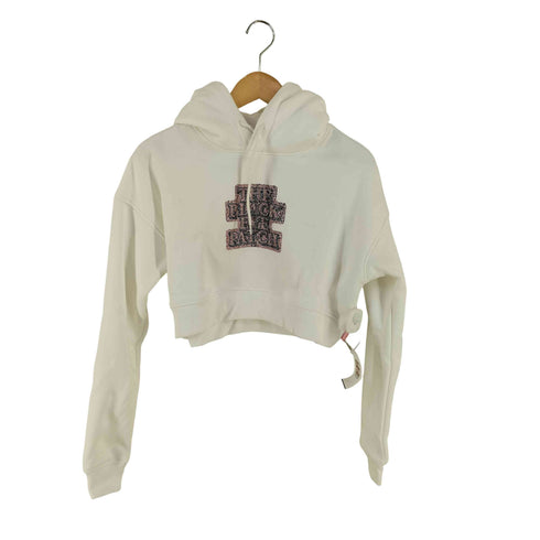 ザブラックアイパッチ THE BLACK EYE PATCH 24AW ラインストーン ロゴ 短丈 パーカー レディース JPN:S