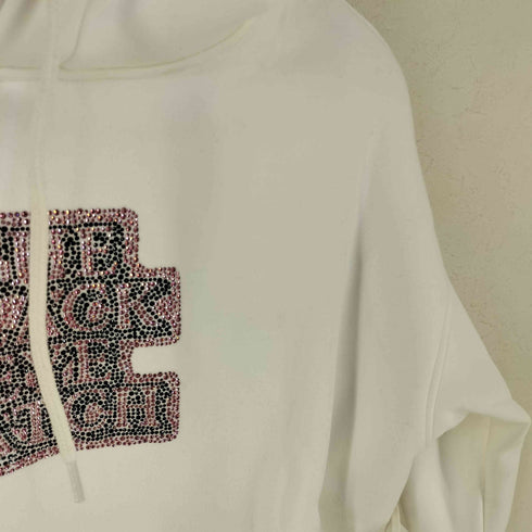 ザブラックアイパッチ THE BLACK EYE PATCH 24AW ラインストーン ロゴ 短丈 パーカー レディース JPN:S