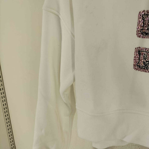 ザブラックアイパッチ THE BLACK EYE PATCH 24AW ラインストーン ロゴ 短丈 パーカー レディース JPN:S