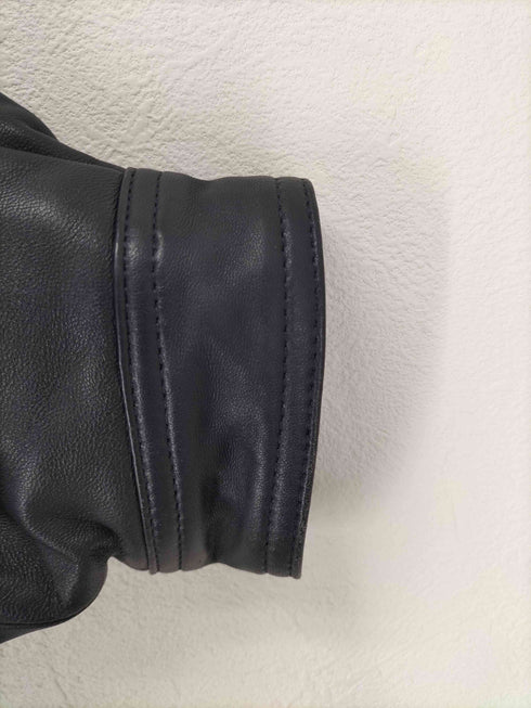 realleather ブルゾン 裏地総柄 メンズ