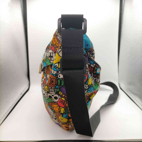 アベイシングエイプ A BATHING APE MADE BY HUMAN マイロ キャラクター 総柄 ショルダー バッグ メンズ