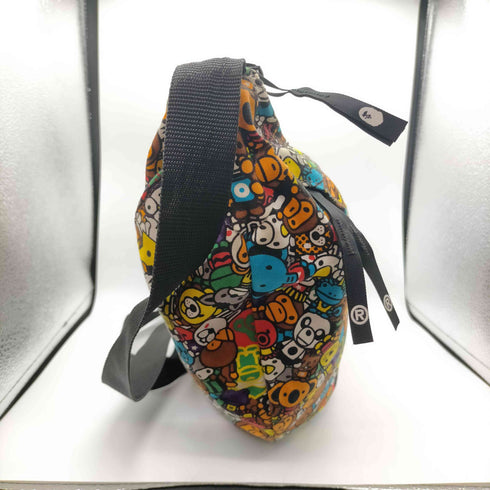 アベイシングエイプ A BATHING APE MADE BY HUMAN マイロ キャラクター 総柄 ショルダー バッグ メンズ