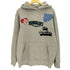 ザラ ZARA グラフィックプリント プルオーバーパーカー メンズ import:L