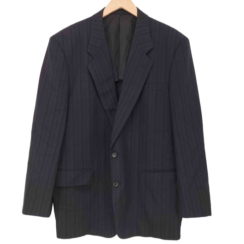 コムデギャルソンオム COMME des GARCONS HOMME 90s 田中オム ストライプ柄 ウール テーラードジャケット メンズ JPN:L