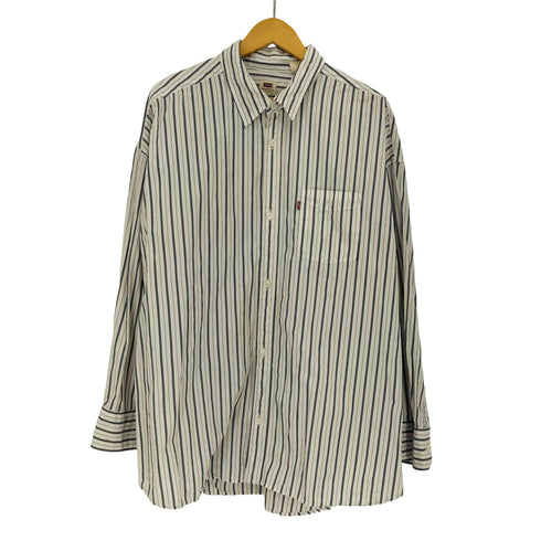リーバイス Levis マルチストライプ オーバーサイズ 長袖 シャツ メンズ import:L