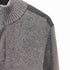 カルバンクライン CALVIN KLEIN ck刺繍 生地切替 比翼ジップ ハーフジップ ハイネック コットンニット メンズ import:L