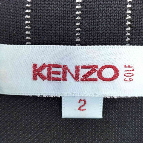 ケンゾーゴルフ KENZO GOLF デザイン刺繍 ハーフジップ ポロ レディース JPN:2
