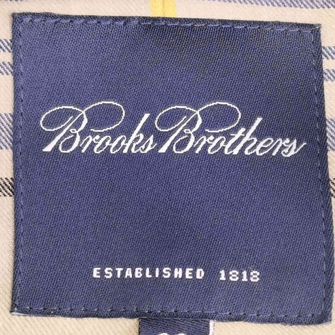 ブルックスブラザーズ BROOKS BROTHERS 裏地チェック 比翼ボタン コットンナイロン ステンカラーコート メンズ US:36