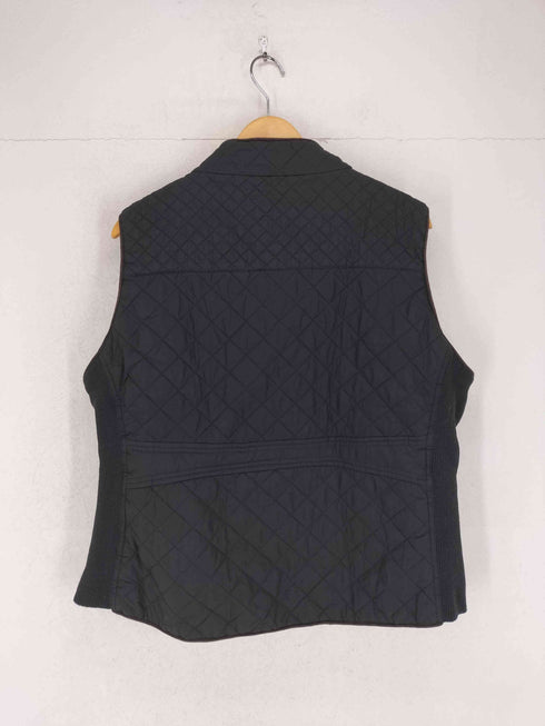 ACTIVE USA リブニット切替キルティングジップアップベスト メンズ 3XL