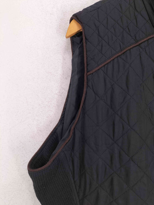 ACTIVE USA リブニット切替キルティングジップアップベスト メンズ 3XL