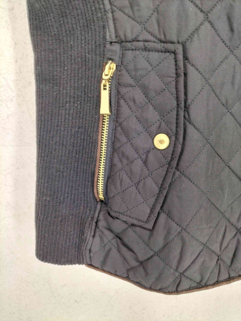 ACTIVE USA リブニット切替キルティングジップアップベスト メンズ 3XL