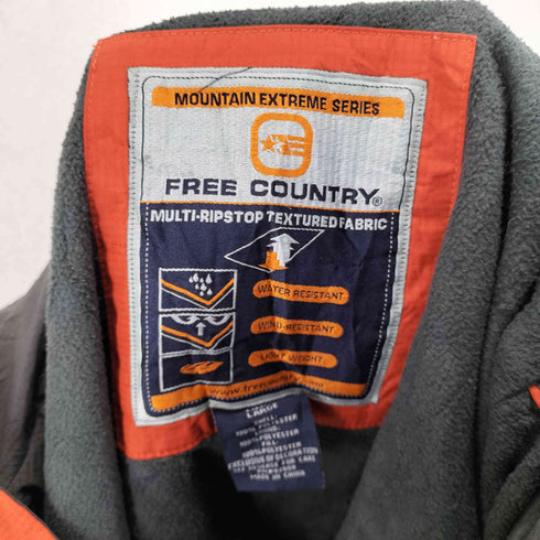 フリーカントリー free country 裏地フリースナイロンジャケット メンズ import:L