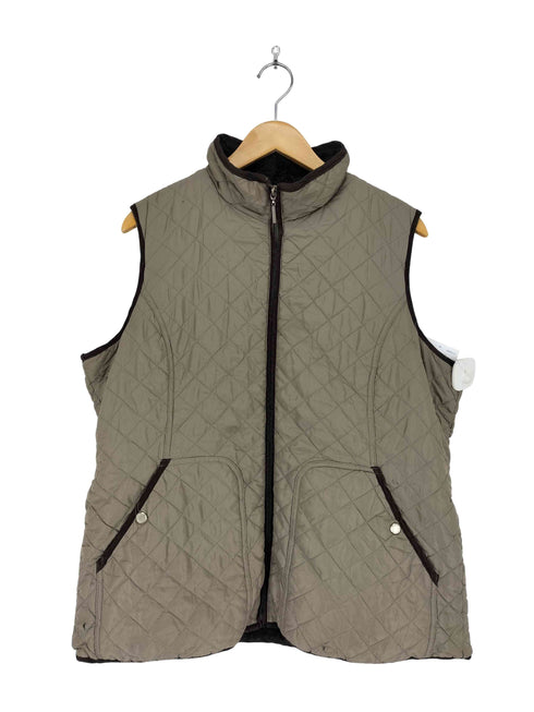 WEATHER PROOF キルティングジップアップ裏地フリースベスト メンズ 1X