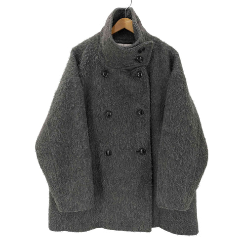 ナチュラルビューティーベーシック NATURAL BEAUTY BASIC 25AW スタンドネック シャギー ミディ コート レディース JPN:M