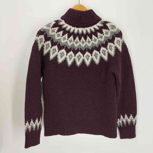 エルエルビーン L.L.Bean アーガイル ジップアップニット カウチンニット メンズ JPN:M