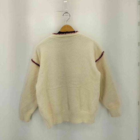 SIBRA レトロロゴ×チェリーブローチ付き ふわふわニット レディース