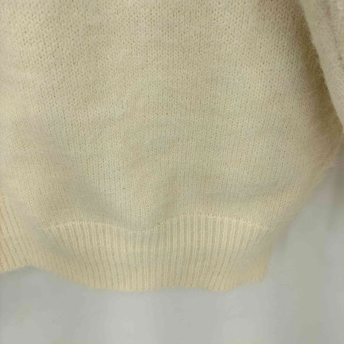 SIBRA レトロロゴ×チェリーブローチ付き ふわふわニット レディース