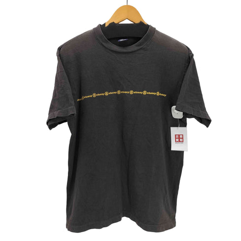 ステューシー Stussy 90S 紺タグ USA製 SSリンク ライン プリント Tシャツ メンズ import:L
