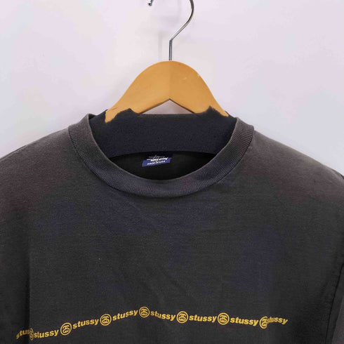 ステューシー Stussy 90S 紺タグ USA製 SSリンク ライン プリント Tシャツ メンズ import:L