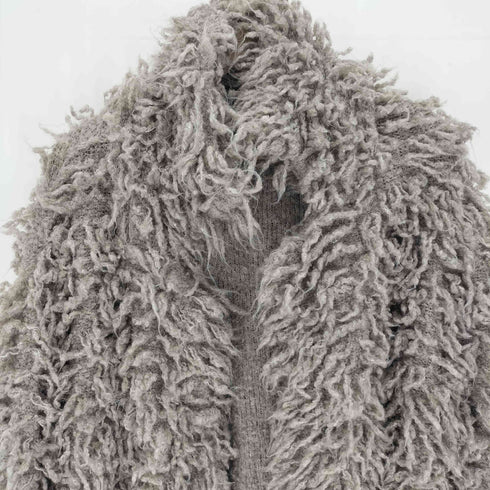 ザラ ZARA フェイクファーニットカーディガン レディース JPN:L