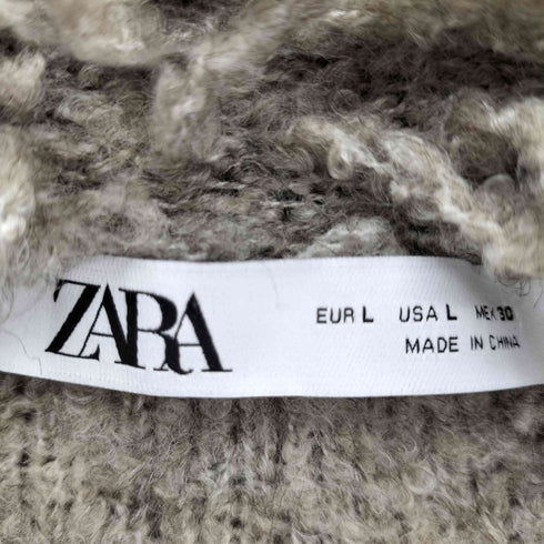 ザラ ZARA フェイクファーニットカーディガン レディース JPN:L