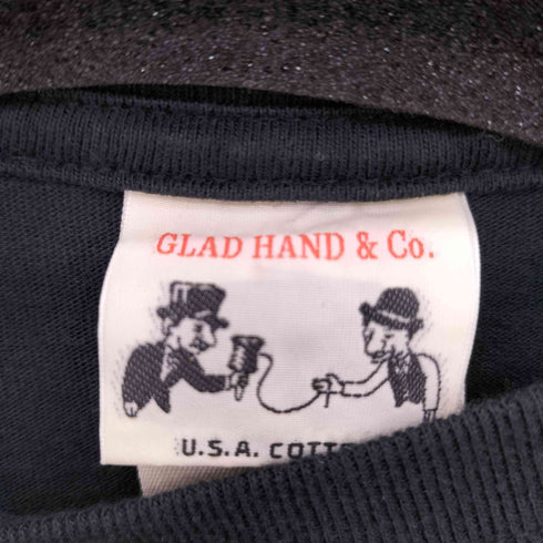 グラッドハンド GLADHAND Mr.SMILEY S/S T-SHIRTS ヴィンテージ染み込みプリント Tシャツ メンズ JPN:S