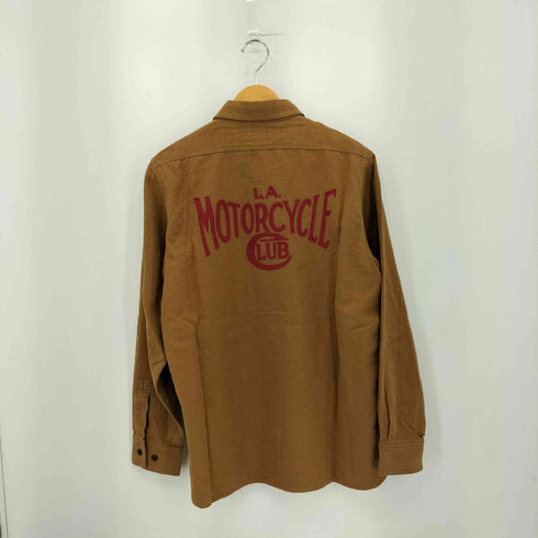 オールドクロウ OLD CROW L.A. MOTORCYCLE CLUB - L/S SHIRTS コットンリネンウール シャツ メンズ JPN:L
