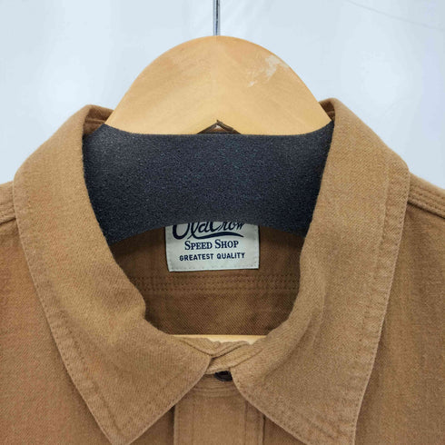 オールドクロウ OLD CROW L.A. MOTORCYCLE CLUB - L/S SHIRTS コットンリネンウール シャツ メンズ JPN:L