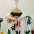 MICHIGAN RAG CO チェア 椅子柄 総柄 スナップボタン フーデッド ジャケット パーカー メンズ L/XL