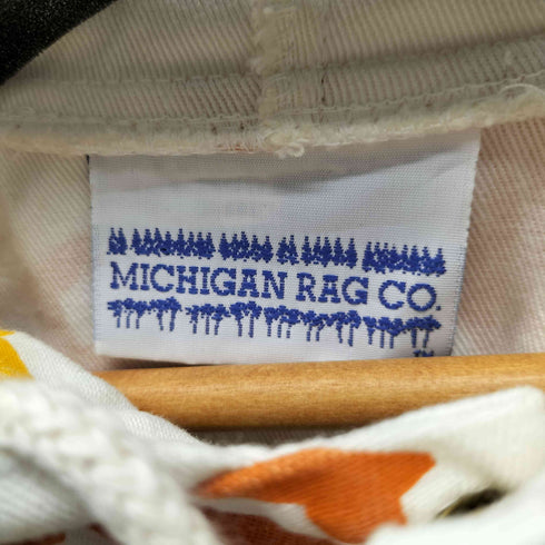 MICHIGAN RAG CO チェア 椅子柄 総柄 スナップボタン フーデッド ジャケット パーカー メンズ L/XL
