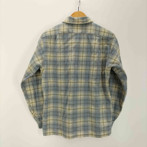 ペンドルトン PENDLETON 70-80S USA製 PURE VIRGIN WOOL バージンウール 開襟オープンカラー チェック ボード シャツ メンズ import:M