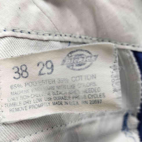 ディッキーズ Dickies 80-90S USA製 YKKジップ ウエスト折込 ポリ コットン ワーク パンツ メンズ W38 L:29