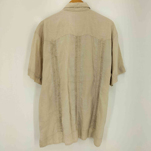 BOHIO 90-00s リネン100 キューバシャツ メンズ import:XL