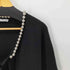 ザラ ZARA パールビーズ付 リボンカーディガン レディース import:S