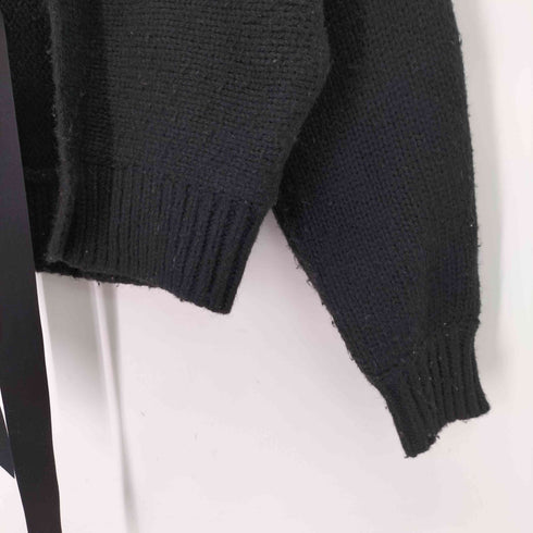 ザラ ZARA パールビーズ付 リボンカーディガン レディース import:S