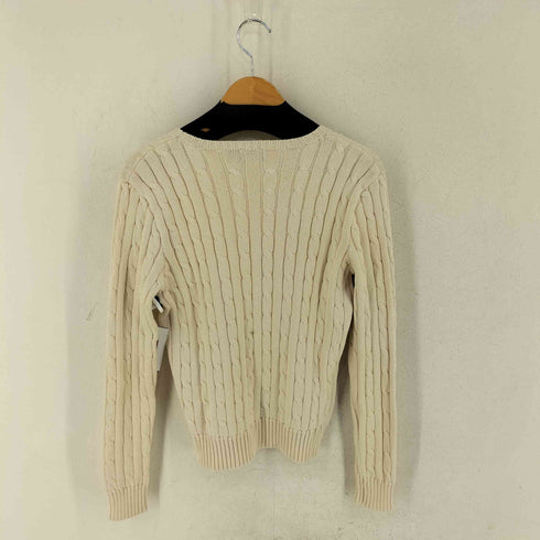 ポロラルフローレン POLO RALPH LAUREN ポニー刺繍 ケーブル編み ニットセーター レディース JPN:M