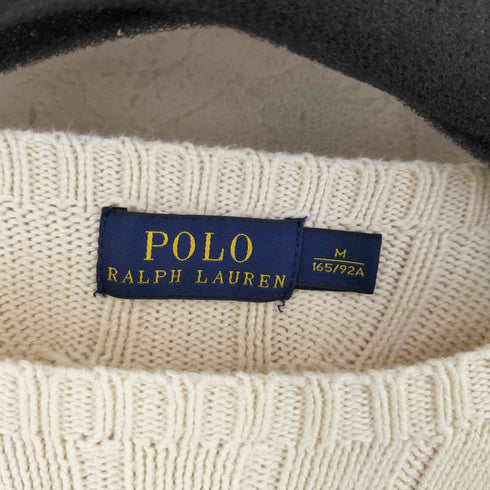 ポロラルフローレン POLO RALPH LAUREN ポニー刺繍 ケーブル編み ニットセーター レディース JPN:M