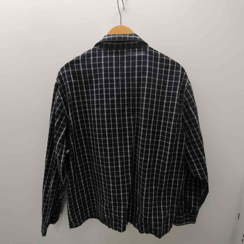 ピエールカルダン pierre cardin 開襟オープンカラー 4B チェック パジャマ シャツ メンズ import:L