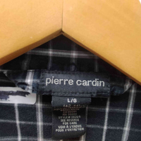ピエールカルダン pierre cardin 開襟オープンカラー 4B チェック パジャマ シャツ メンズ import:L
