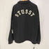 ステューシー Stussy 90s 紺タグ 背面アーチロゴ刺繍 コットンポリ スウェット地 コーチジャケット メンズ import:L