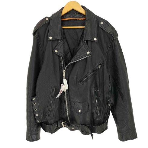 リアルレザー ダブルライダーズジャケット オーバーサイズ メンズ import:XXL