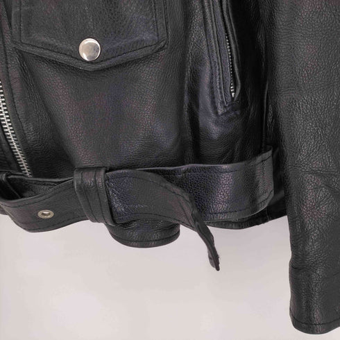 リアルレザー ダブルライダーズジャケット オーバーサイズ メンズ import:XXL